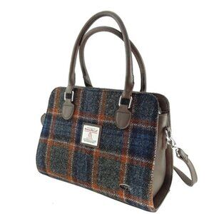 Harris Tweed Midi Tote Bag Findhorn Macleod Tartan NWT